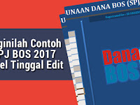 Beginilah Contoh SPJ BOS 2017 Excel Tinggal Edit