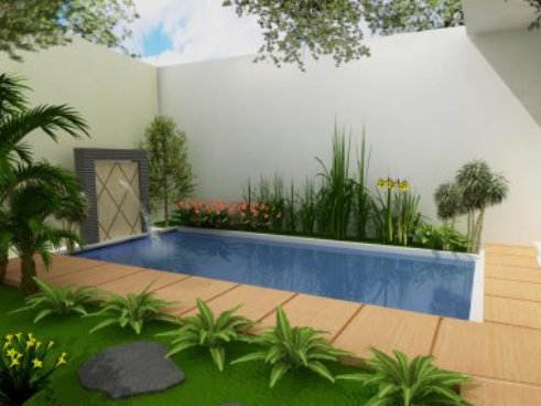 Gambar Rumah Minimalis Terbaru: kolam renang kecil