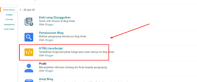 Cara Memasang Kode atau Script Pada Blogger