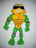 ''Battletoads'' characters turned into Plush ( Zitz, Rush, Pimple). Custom made plush.