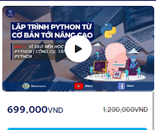 Share Khóa Học Lập Trình Python Từ Cơ Bản Tới Nâng Cao 28tech