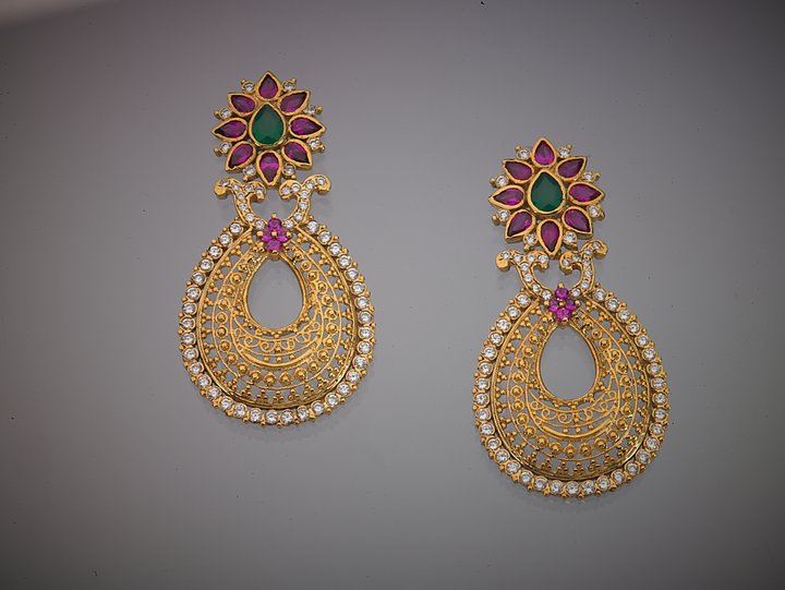 Elegant earrings from Kushal's fashion jewellery..