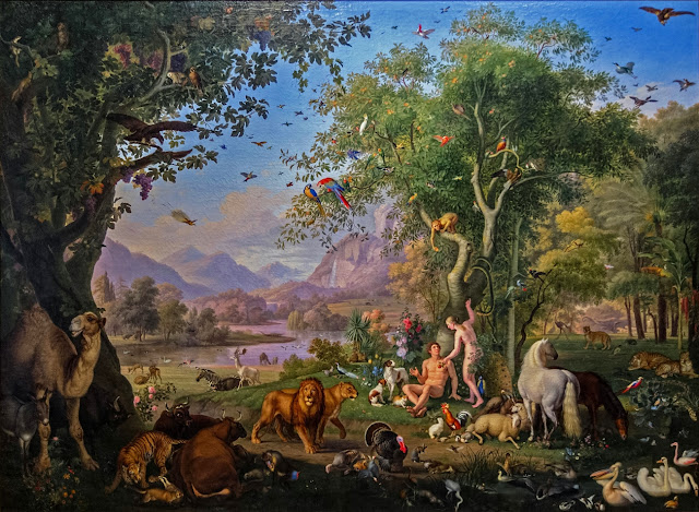 «Адам и Ева в Эдемском саду» Венцель Петер — 1745-1829 гг.