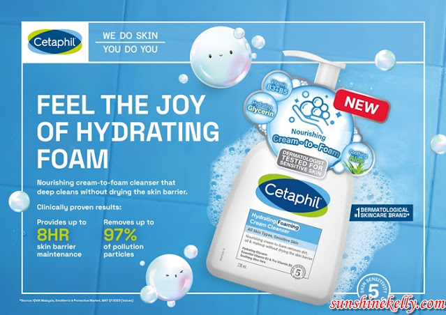 New Cetaphil Hydrating Foaming Cream Cleanser, Cetaphil Cleanser, Cetaphil Malaysia