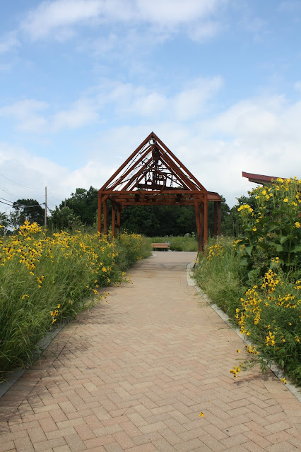 An intriguing reproduction of a sawmill at Knoch Knolls in Naperville.