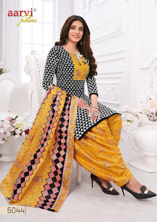 Aarvi Fashion Special Patiyala Cotton Dress Matarial Collection Exporter And Wholesaler