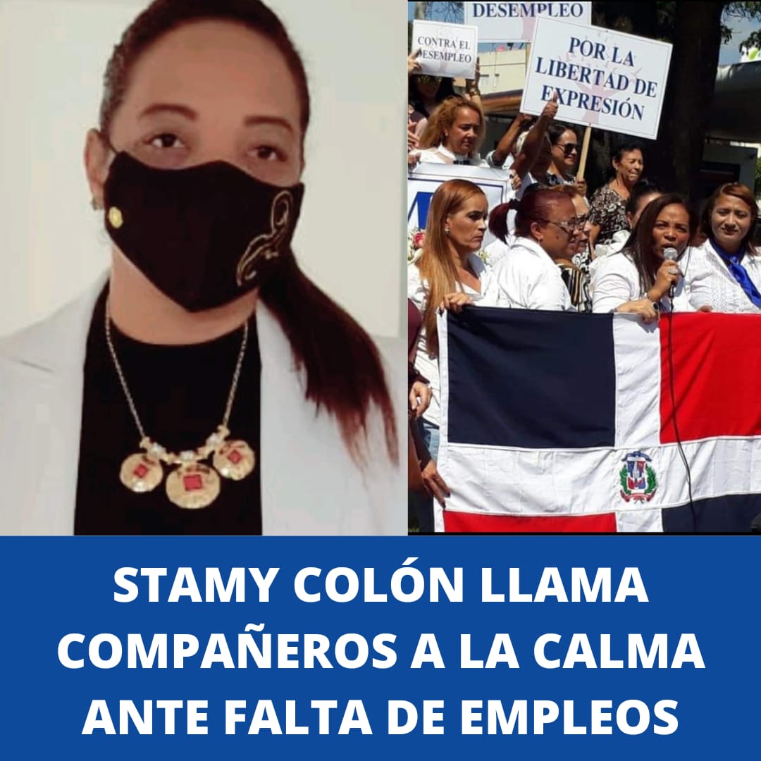 DIRIGENTE PERREMEÍSTA STAMY COLÓN LLAMA COMPAÑEROS A LA CALMA ANTE FALTA DE EMPLEOSv