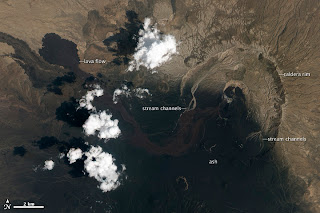 Ash and Lava Flows at Nabro Volcano