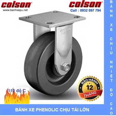 Bánh xe kéo hàng Phenolic chịu nhiệt độ Cao Colson Mỹ tại Hà Nội www.banhxepu.net