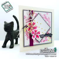 Stampin' Up! Birthday Blossoms Card Idea order craft supplies from Mitosu Crafts UK Online Shop