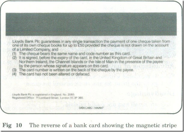 Bar Codes, Tags and Magnetic Stripes 4