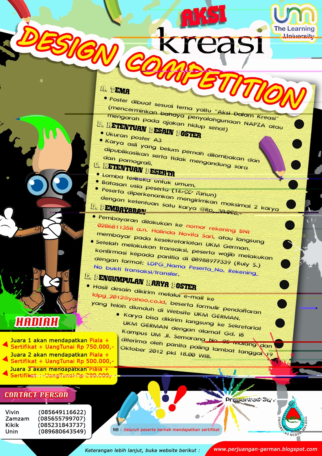 GERMAN: PANDUAN UMUM LOMBA DESAIN POSTER 2012