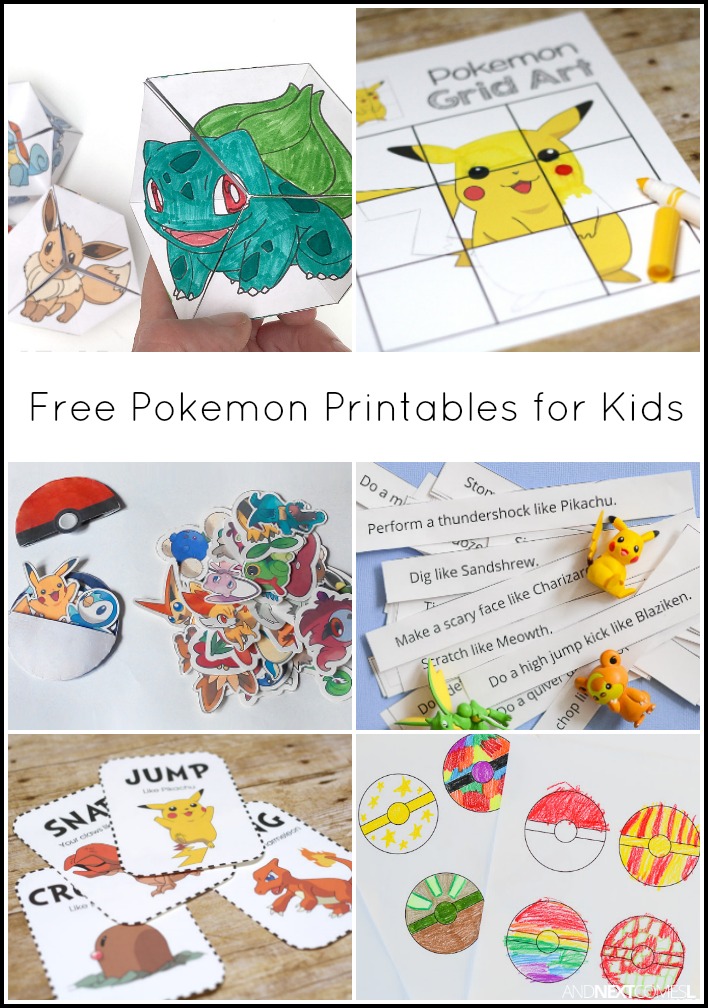 Free Pokemon Printables for Kids | And Next Comes L