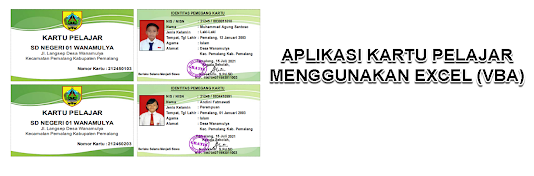 Aplikasi Kartu Pelajar Menggunakan Excel Versi 1.1