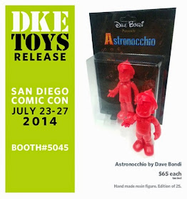 San Diego Comic-Con 2014 Exclusive Red Astronocchio Resin Figure by Dave Bondi