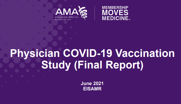 Covid-19 : mais de 96 por cento dos médicos dos EUA estão totalmente vacinados