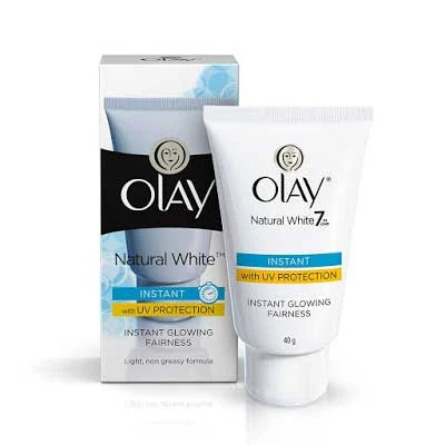 ओले नैचुरल व्हाइट लाइट इंस्टेंट ग्लोइंग फेयरनेस क्रीम (olay natural white instant glowing fairness cream)