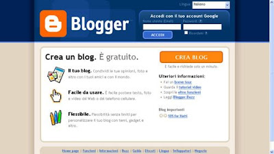 crea blog su Blogger