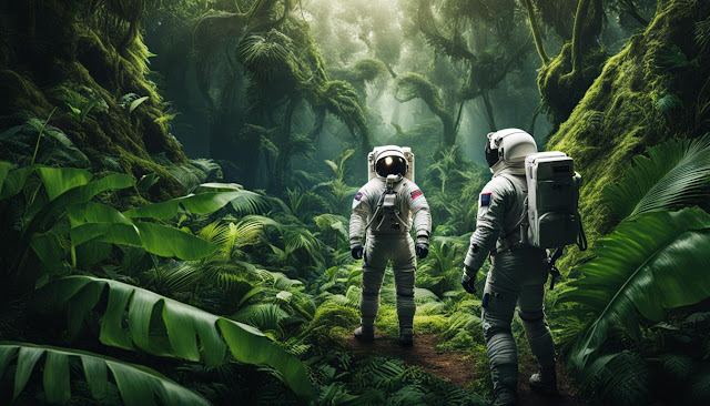 Astronaut in a Jungle