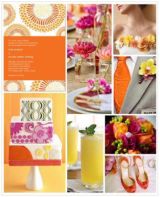 Here are some of my current favorite wedding color combinations