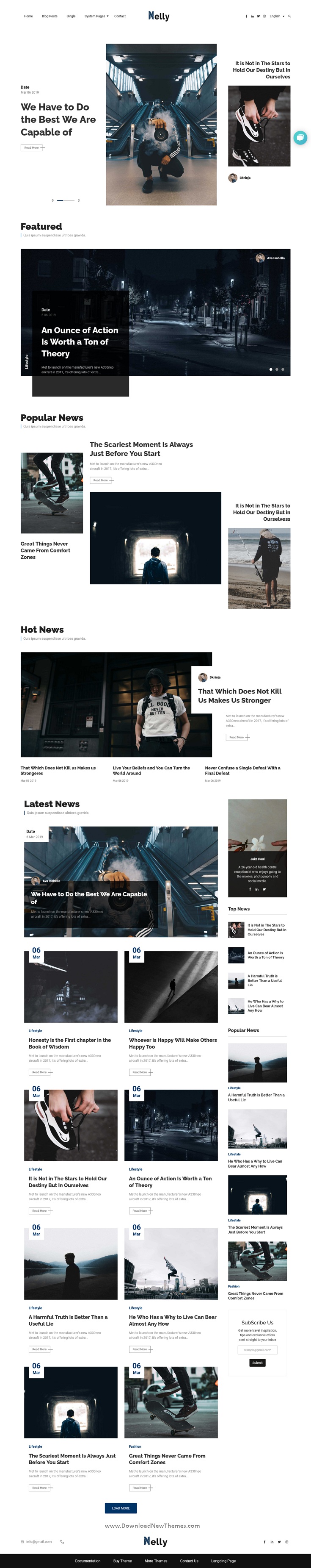 Nelly - Blog and Magazine HubSpot Theme