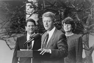 Bill Clinton y Janet Reno