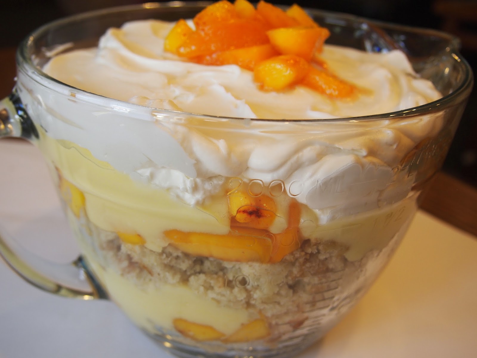 Gluten Free Desserts made Delicious: Gluten Free Peach Trifle