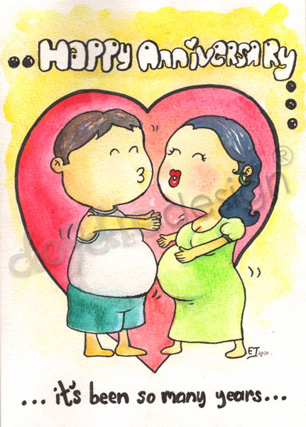 A Belly Funny Wedding Anniversary Card