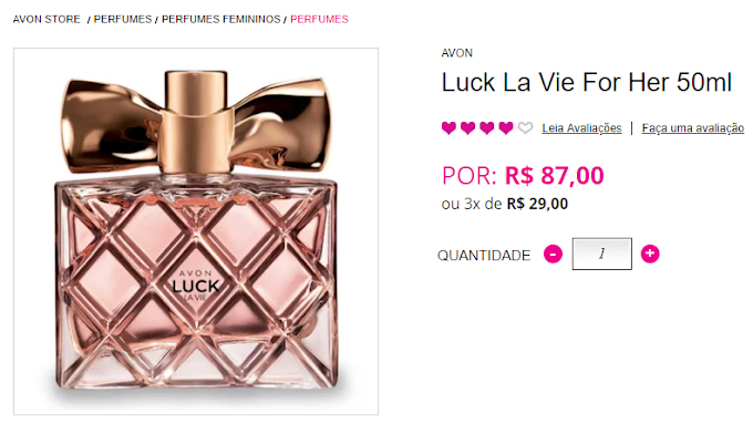 Preço do perfume Luck La Vie