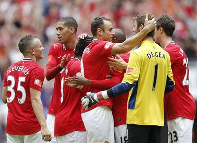 Manchester United won Community Shield 2011 Manchester United v Manchester City