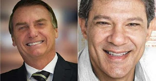 Bolsonaro e Haddad 