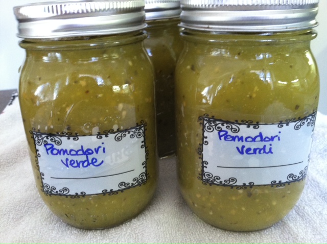 Canning Green Tomato Sauce