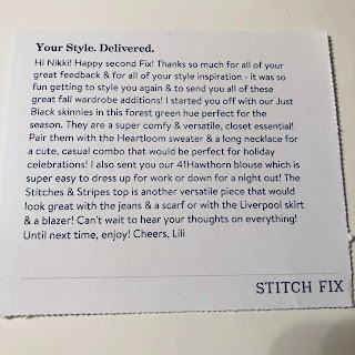 November 2017 Stitch Fix Review. Is Stitch Fix worth it? Stitch Fix for students. What to wear to law school. Law school outfit idea and inspiration. Law school clerk outfit. Law school intern outfit. Legal clerk outfit. Legal intern outfit. Legal associate outfit. Stitch Fix for work. Personalized shopper. First Stitch Fix box. Subscription box review. Clothing subscription box. Fashion subscription box. Women's clothes subscription box. Stitch Fix coupon. Stitch Fix code. Stitch Fix discount. Stitch Fix referral. | brazenandbrunette.com