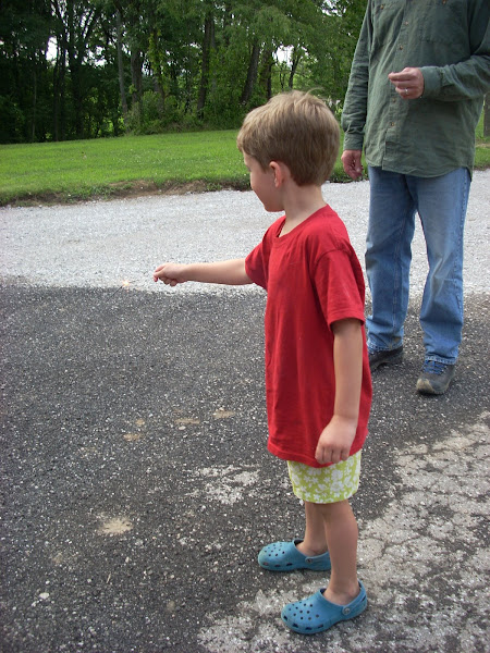 Quinn & his first sparkler