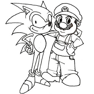 sonic coloring sheets