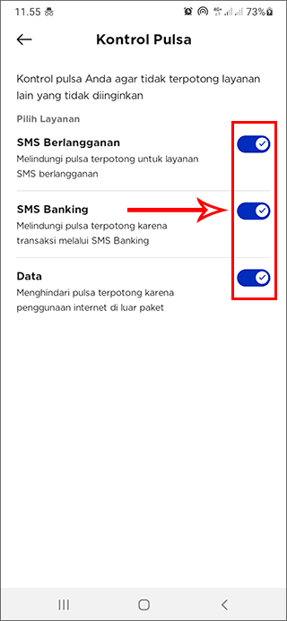 Langkah 11 Mengunci Pulsa XL