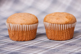 dwie muffinki cynamonowe
