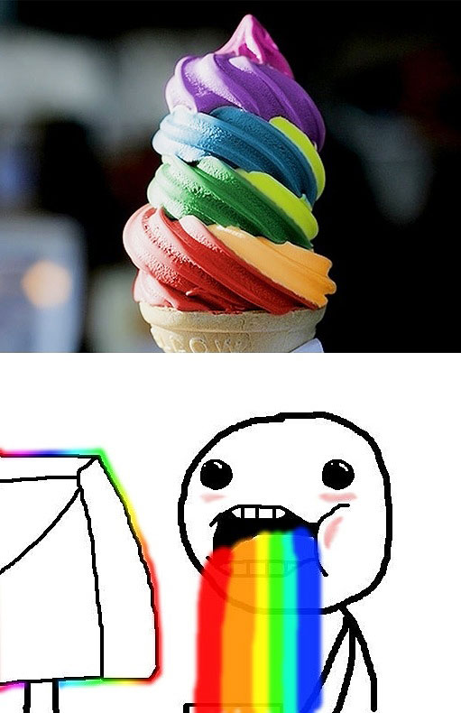 rainbow ice cream