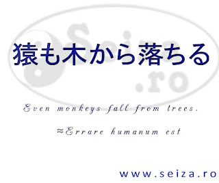 japanese proverb: Even monkeys fall out the trees