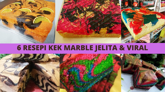 6 Resepi Kek Marble Viral Pelbagai Cara Mudah Dan Sedap 