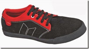Model Sepatu Kets Warna Merah hitam