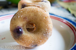 Air Fryer Blueberry Lemon Donut