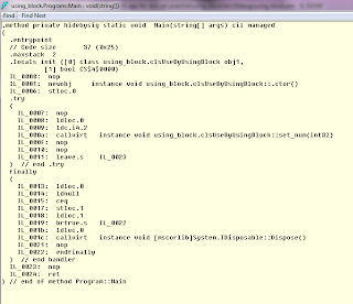using block in C#