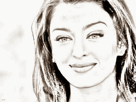 Aishwarya Rai Portrait Colour Derwing HD Wallpaper Free