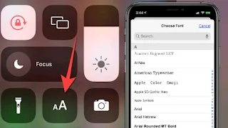 Change fonts style on iPhone