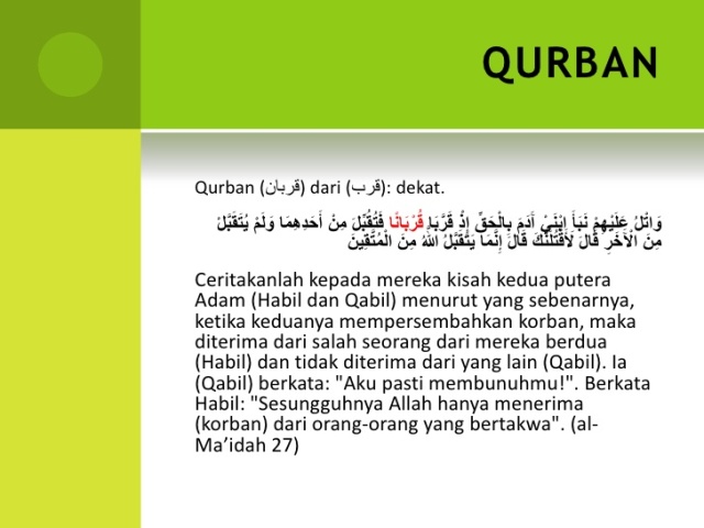 Berikut Kesimpulan Mudzakarah Tentang Variasi Pelaksanaan Ibadah Qurban, Ditinjau Dari Dimensi Syari;ah dan Kesehatan