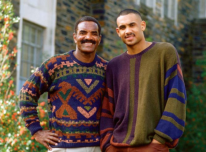 grant hill duke dunk. Grant Hill and his father