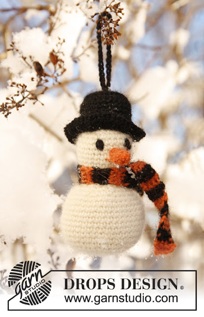 Bonhomme de neige au crochet 