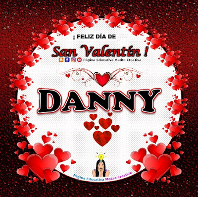 Feliz Día de San Valentín - Nombre Danny