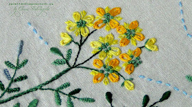 Желтая рута. Sadako Toscuka "Herb Embroider on Linen 1". Блог Вся палитра впечатлений